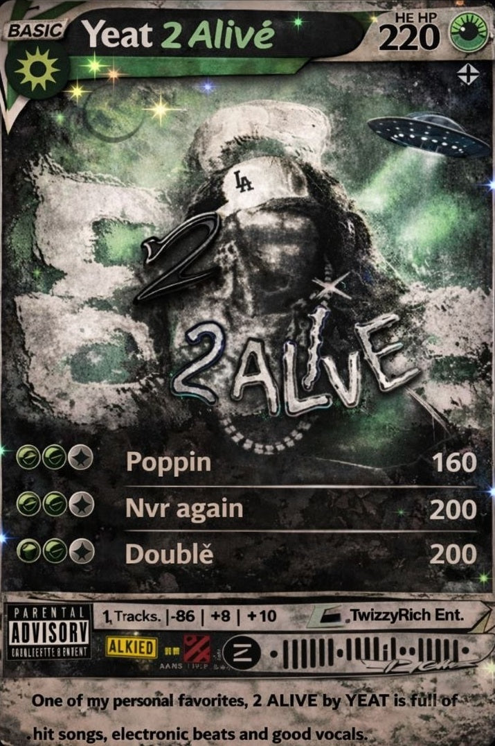 2 Alivë collectible card